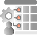 Icono representativo de las características Modular y adaptable
